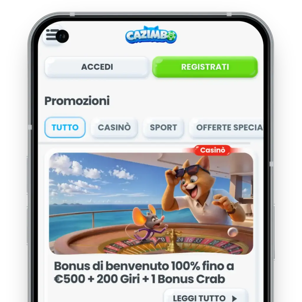 Cazimbo Casino mobile app
