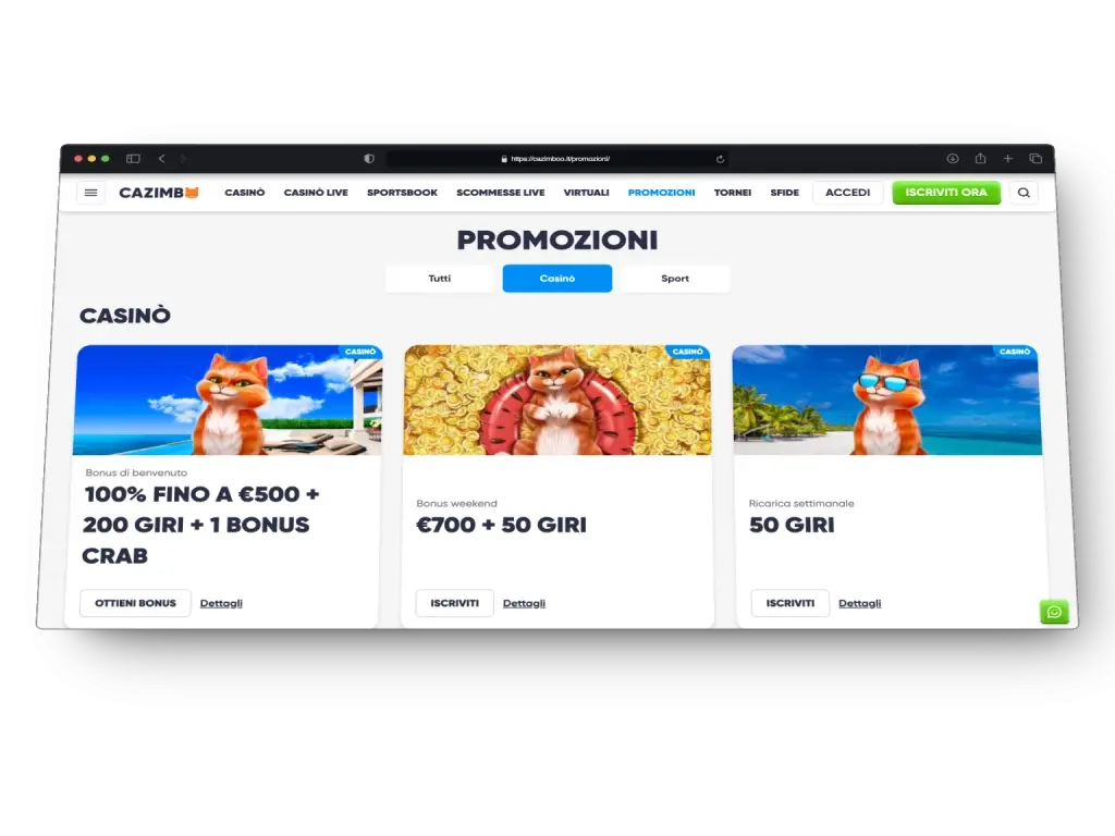 Cazimbo no deposit bonus