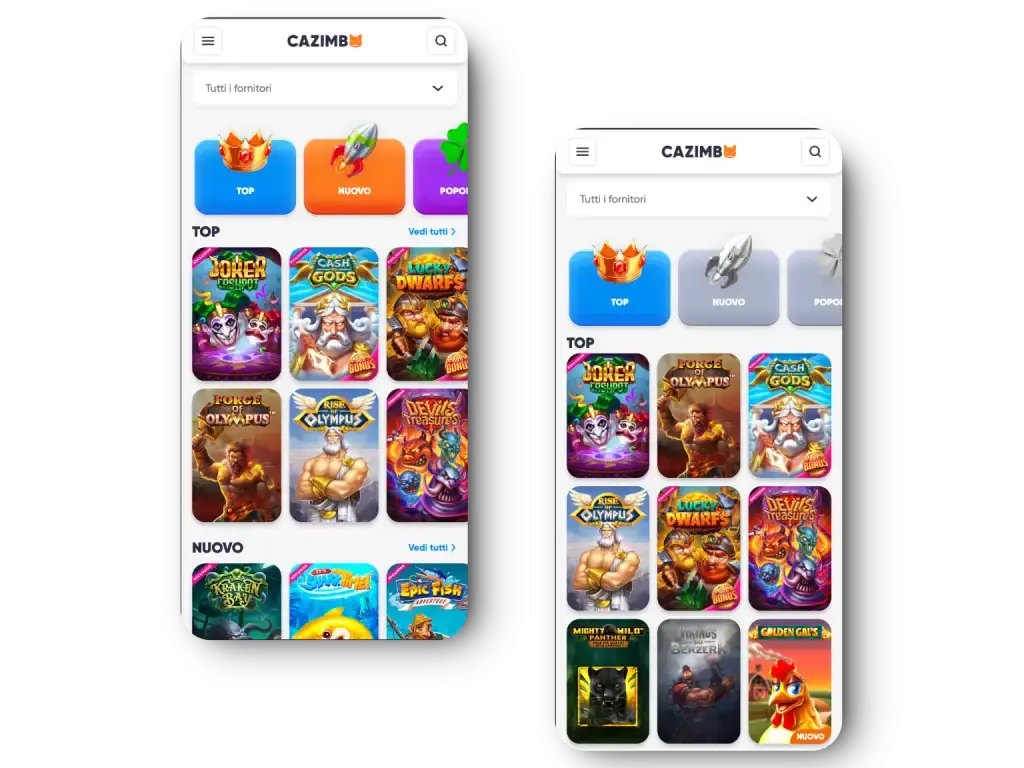 Cazimbo slot games